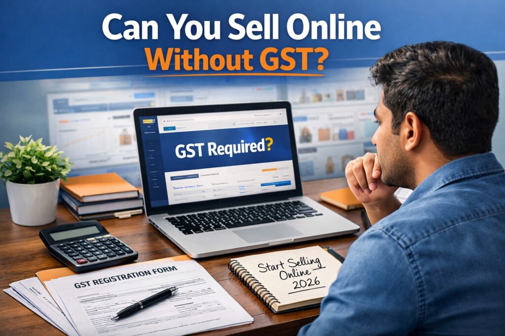 Can I Sell on Amazon/Flipkart Without GST? 
