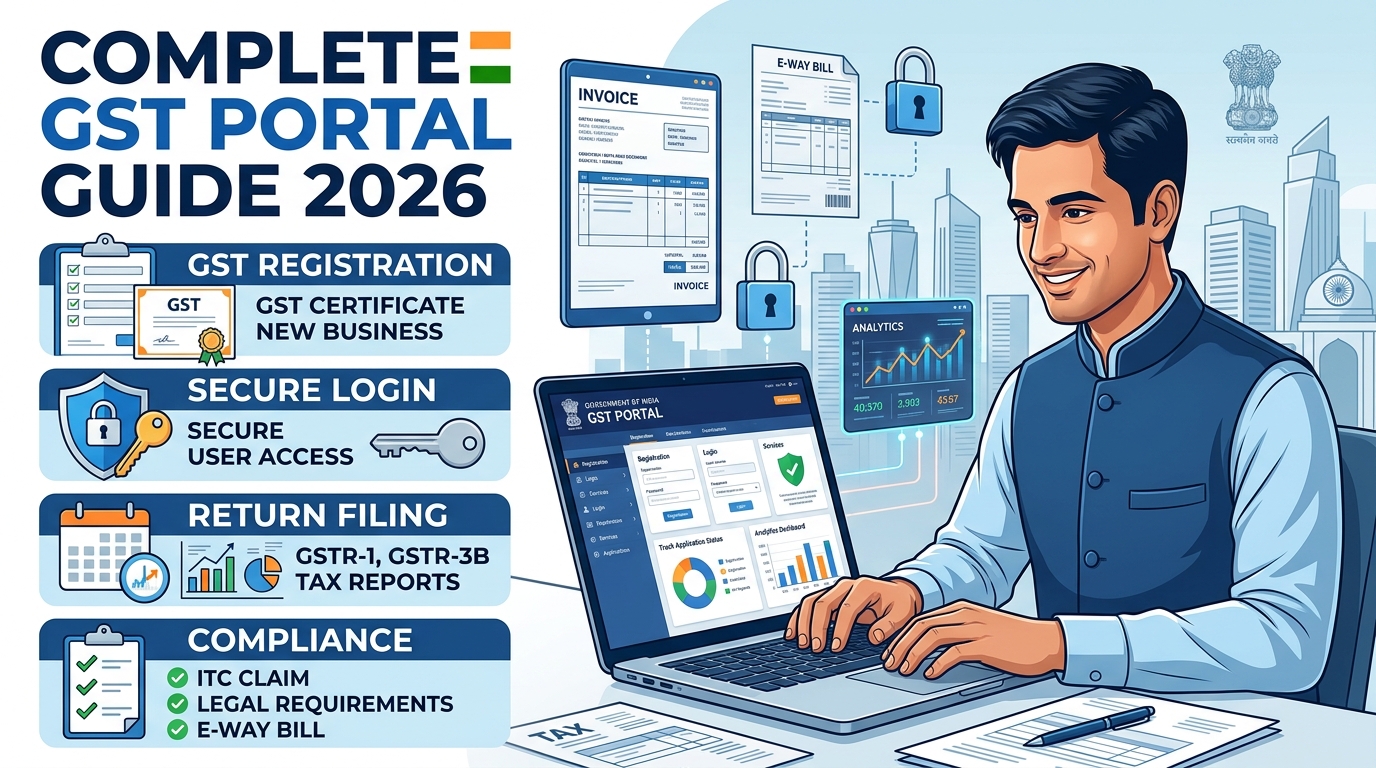 GST Portal – Complete Guide for Registration, Login, Return Filing, and Compliance in India