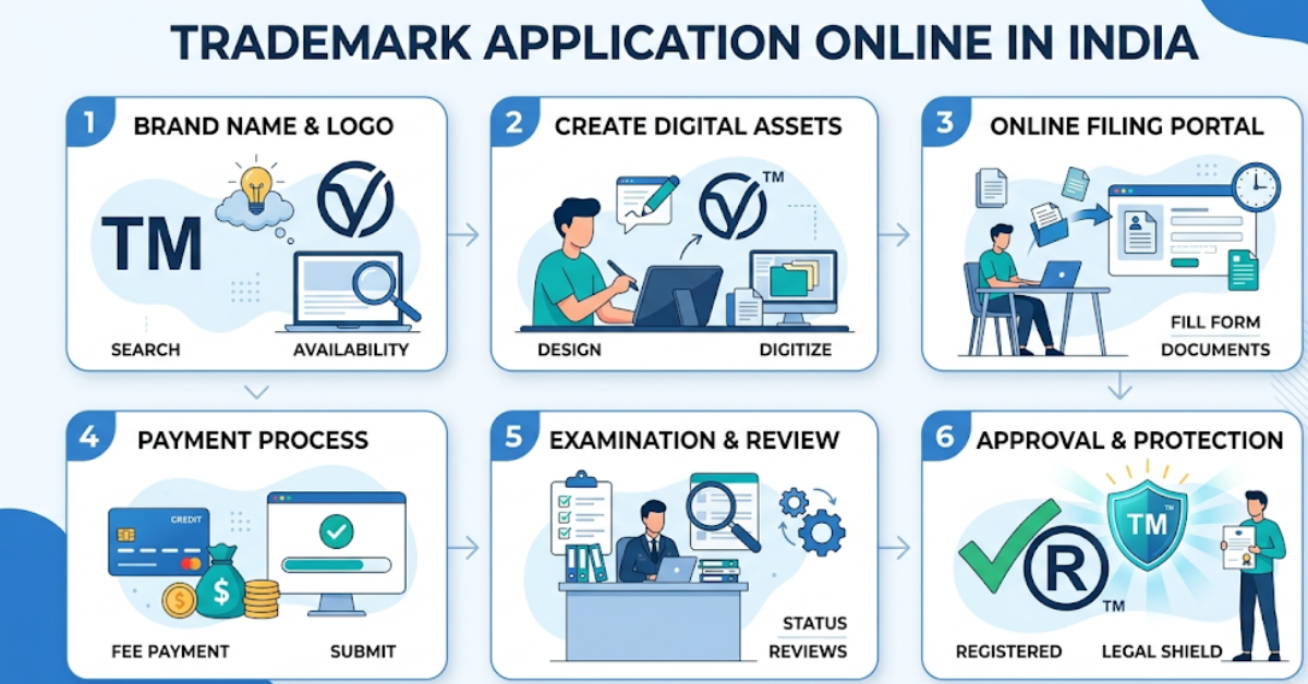Trademark Application Online in India – A Practical Guide for Beginners & Business Owners